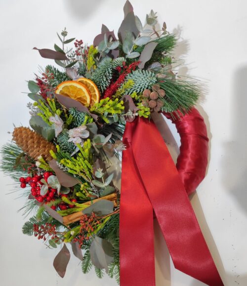 coronas navideñas naturales pequeña